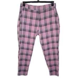 Hot Topic Pink and Black Plaid Pants Plus Size 1